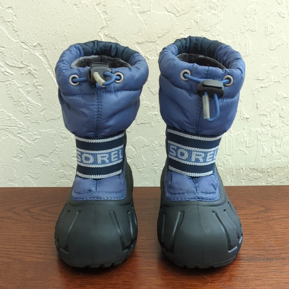 Sorel Toddler's Blue & Black Cub Snow Boots Size 9